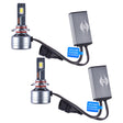9005 LED Headlight Bulb 300W 30000LM installed in car headlamp