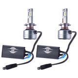 LGP H7 LED Headlight Bulb 300W 30000LM installed in car headlamp