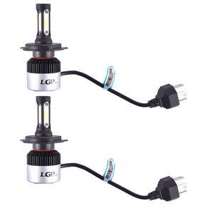 LGP H4 LED Headlight Bulb 72W 9000LM installed in car