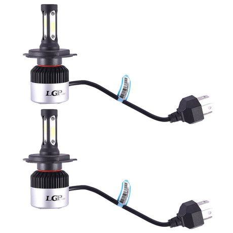 LGP H4 LED Headlight Bulb 72W 9000LM installed in car