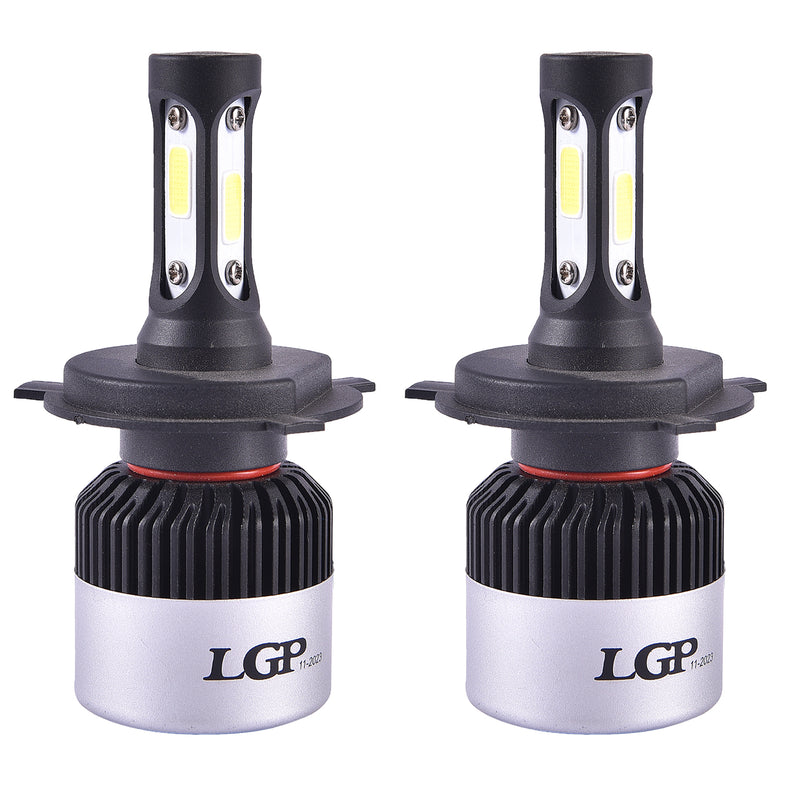 LGP H4 LED Headlight Bulb 72W 9000LM installed in car
