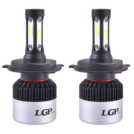 LGP H4 LED Headlight Bulb 72W 9000LM installed in car