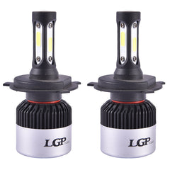 LGP H4 LED Headlight Bulb 72W 9000LM installed in car