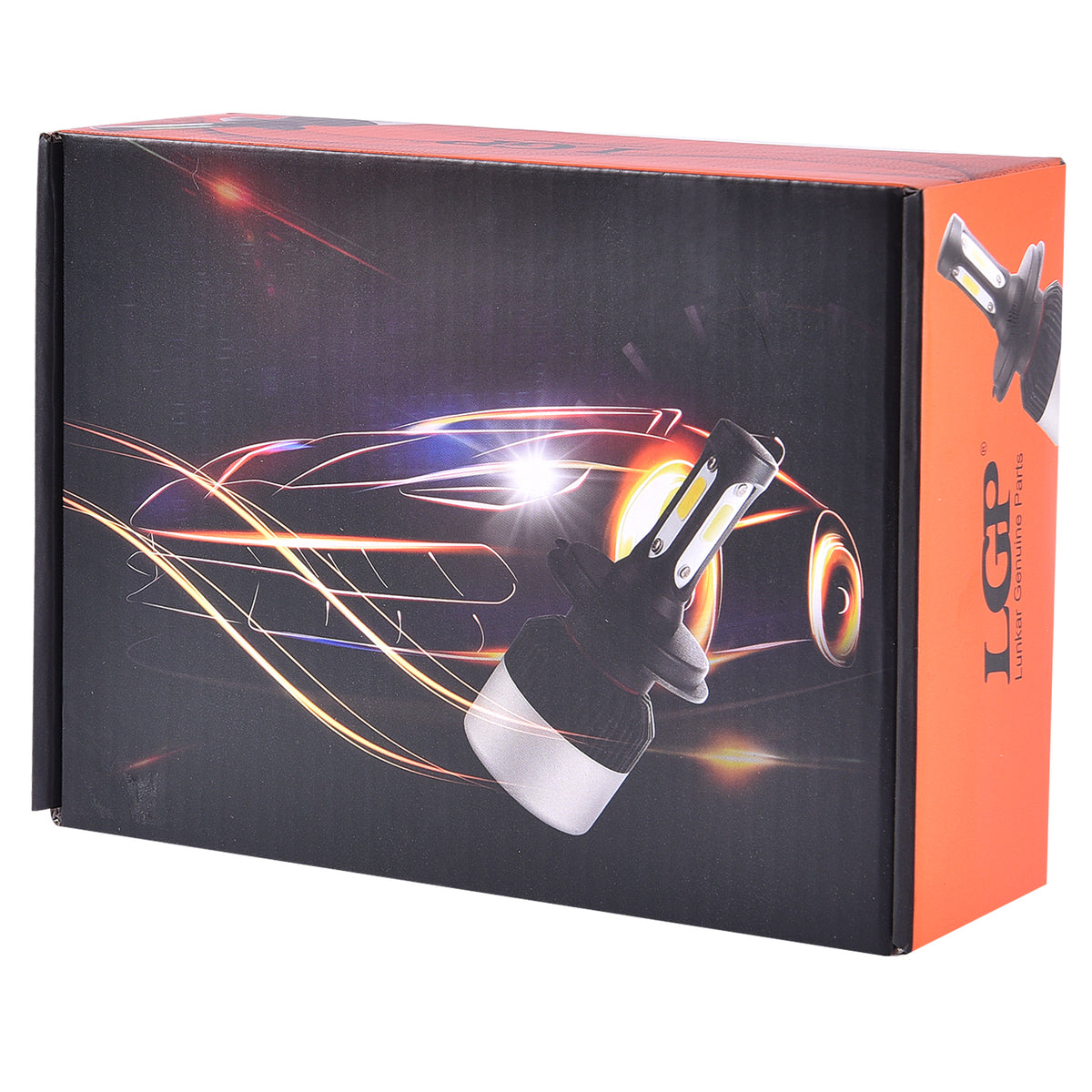 LGP H4 LED Headlight Bulb 72W 9000LM installed in car