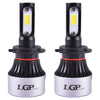 LGP H7 LED Headlight Bulb 72W 9000LM installed in car