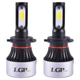 LGP H7 LED Headlight Bulb 72W 9000LM installed in car