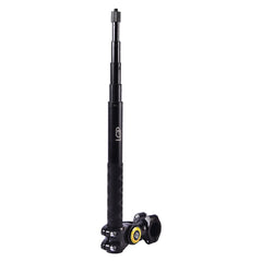 Brand LGP invisible camera stick with extension pole mounted on bike handlebar for action camera recording
