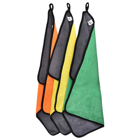 LGP ultra premium microfiber cloth 550GSM super thick professional cleaning towel for car detailing polishing and bike cleaning multi color