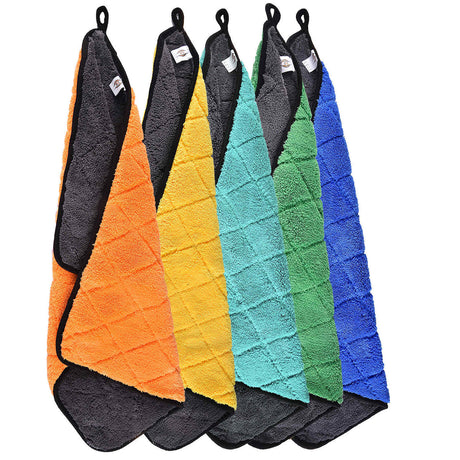 LGP ultra luxury microfiber cloth 850GSM extra thick premium detailing towel for luxury car detailing ceramic coating and polishing multi color