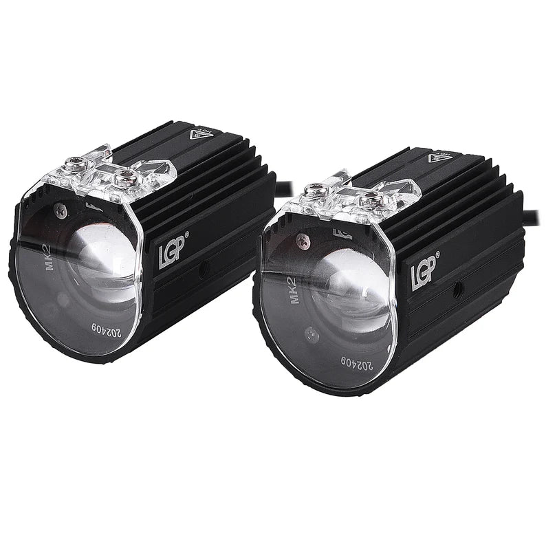 LGP MK02 60W spotlight dual color yellow white waterproof fog lamp for motorcycles