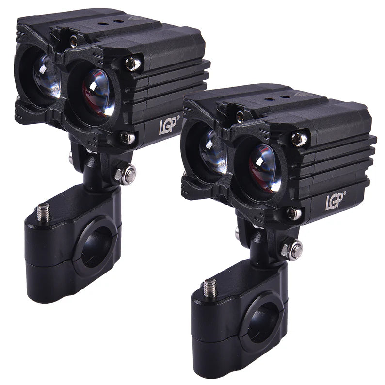 LGP MK05 60W dual color yellow white waterproof motorcycle spotlight fog lamp