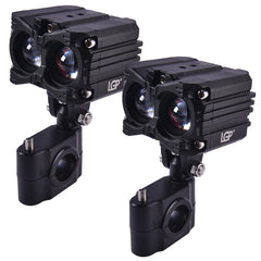 LGP MK05 60W dual color yellow white waterproof motorcycle spotlight fog lamp