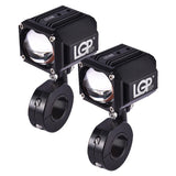 LGP MK07 80W dual color yellow white waterproof motorcycle spotlight fog lamp