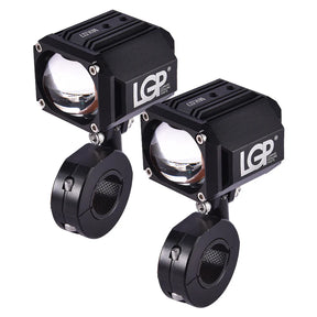 LGP MK07 80W dual color yellow white waterproof motorcycle spotlight fog lamp