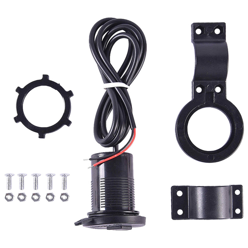 LGP motorcycle USB mobile charger with 1 meter cable 5V 2A bike phone charging port for bikes and scooters