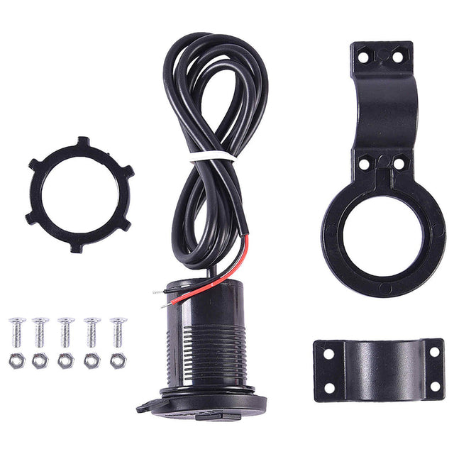 LGP motorcycle USB mobile charger with 1 meter cable 5V 2A bike phone charging port for bikes and scooters