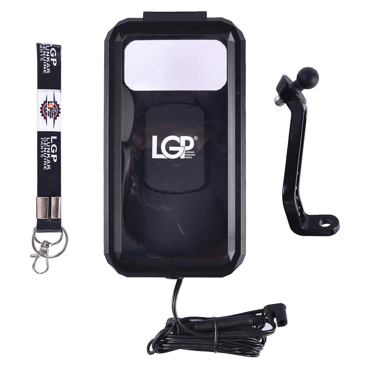 LGP waterproof motorcycle mobile holder with wireless charging