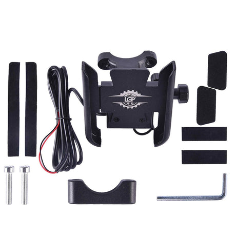 LGP CNC motorcycle phone holder with wireless charger
