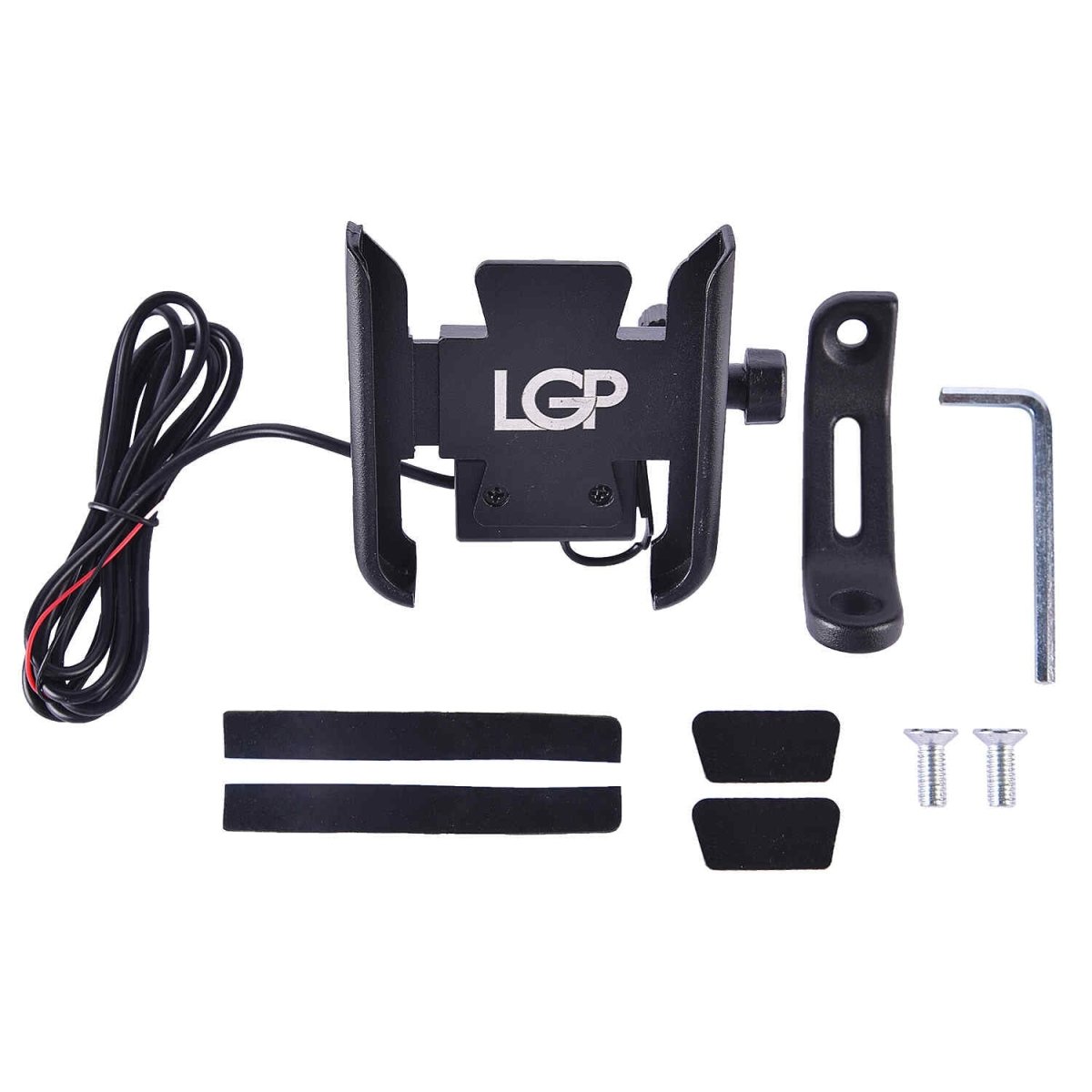 LGP CNC motorcycle phone holder with wireless charger
