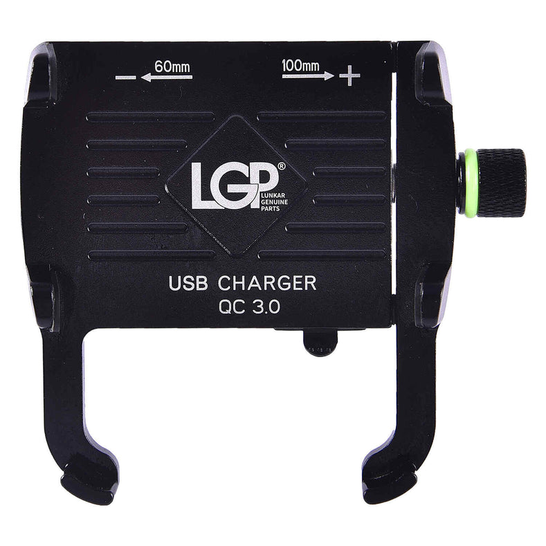 LGP Mobile Holder M6S bike and motorcycle phone holder with USB charger


