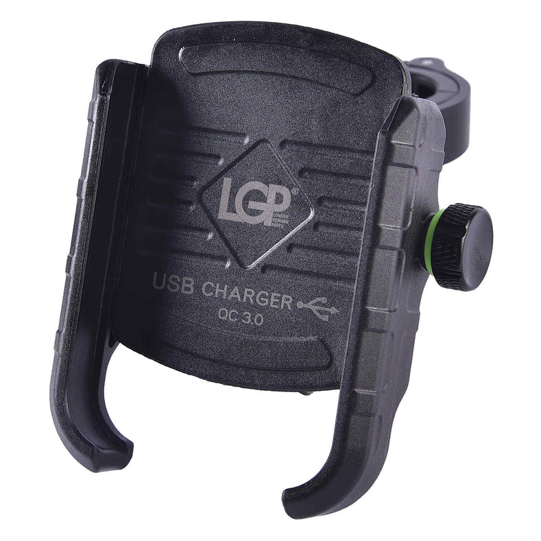 LGP Mobile Holder M8 bike and motorcycle phone mount with USB charger

