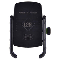 LGP M9 motorcycle mobile holder with wireless charging mounted on bike handlebar