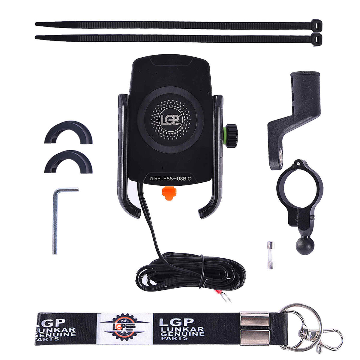 LGP Mobile Holder M9S 15W wireless charger bike and motorcycle phone holder

