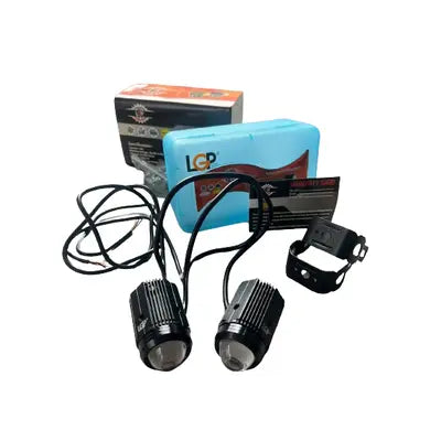 LGP Mini Driving Fog Lights 40W Dual Colour Auxiliary Light for Motorcycles Cars and Jeeps