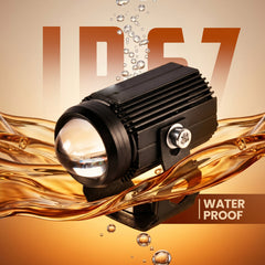 LGP mini LED driving fog light for bike pair waterproof auxiliary motorcycle lamp with high brightness white light