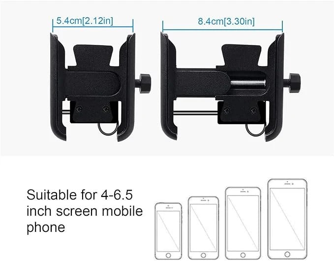 LGP CNC Metal Mobile Phone Holder for Bike – 360° Handlebar Mount Stand (Without Charger)