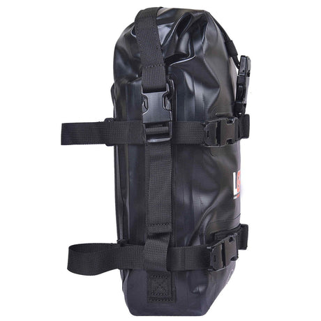 LGP 6L motorcycle crash bar side bag mounted on crash bar

