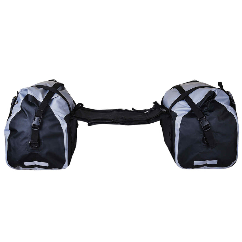 LGP waterproof motorcycle saddle bags 35L each side mounted on bike