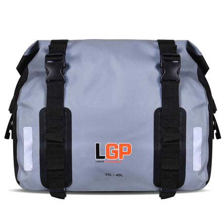 LGP waterproof motorcycle saddle bags 35L each side mounted on bike