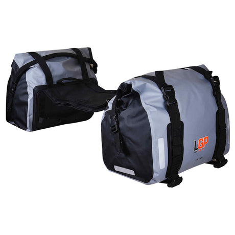 LGP waterproof motorcycle saddle bags 35L each side mounted on bike