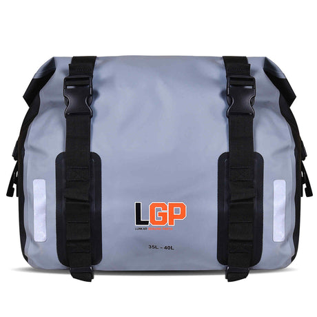 LGP waterproof motorcycle saddle bags 35L each side mounted on bike