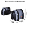 LGP waterproof motorcycle saddle bags 35L each side mounted on bike