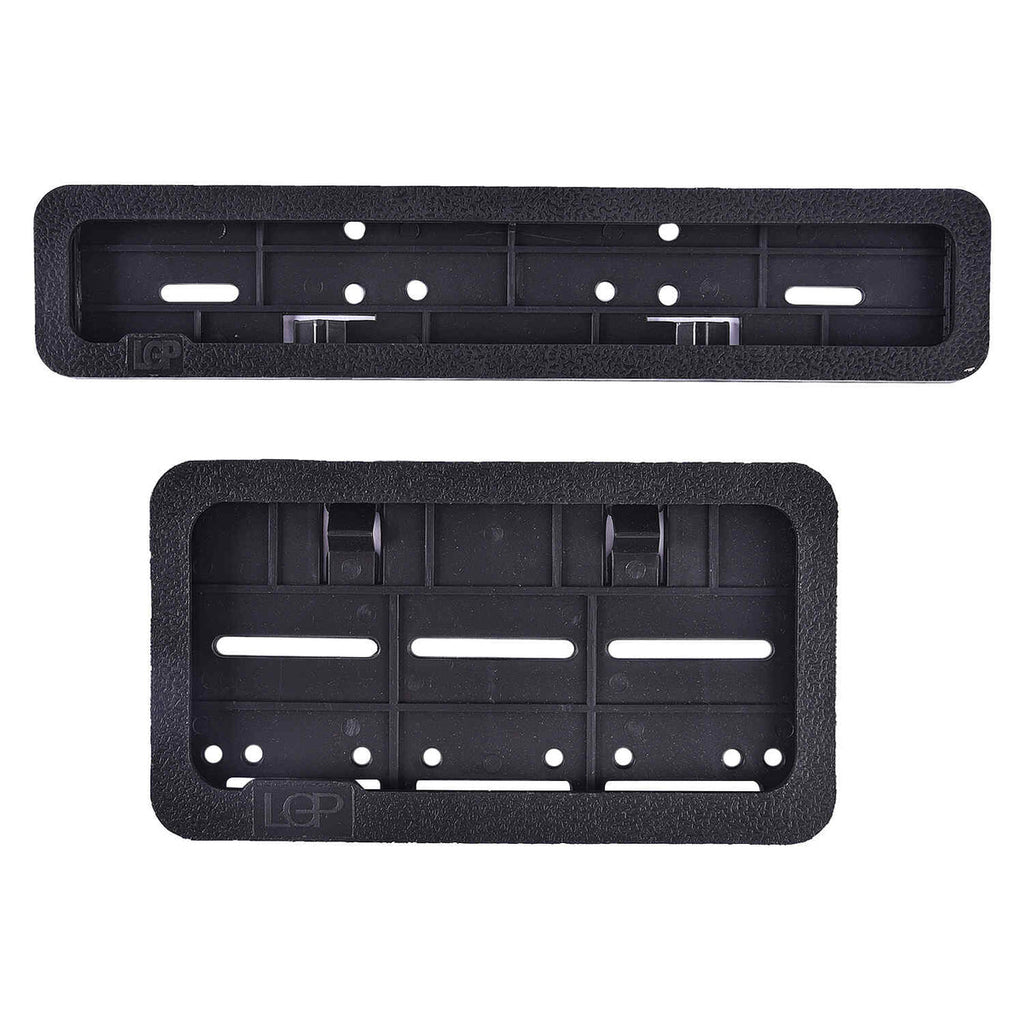 LGP big and small number plate frame for car front view