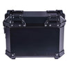 LGP 25L aluminium motorcycle pannier box black plane mounted on touring bike