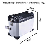 LGP 38L GS sticker aluminium motorcycle pannier box set mounted on adventure bike