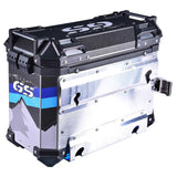 LGP 38L GS sticker aluminium motorcycle pannier box set mounted on adventure bike