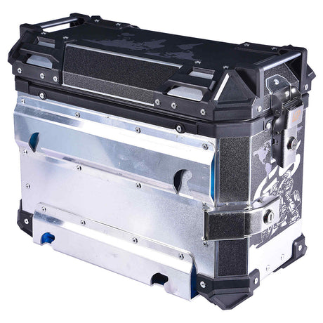 LGP 38L GS sticker aluminium motorcycle pannier box set mounted on adventure bike