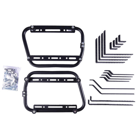 LGP 38L GS sticker aluminium motorcycle pannier box set mounted on adventure bike