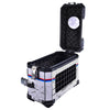 LGP 38L white map line motorcycle pannier box for pet mounted on touring bike