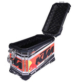LGP KTM Adventure Pro pannier set with 45L top box and 38L side boxes mounted on adventure bike