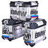 LGP BMW adventure pannier set with 45L top box and 38L side boxes mounted on touring motorcycle