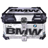 LGP BMW adventure pannier set with 45L top box and 38L side boxes mounted on touring motorcycle