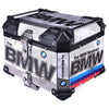 LGP BMW adventure pannier set with 45L top box and 38L side boxes mounted on touring motorcycle