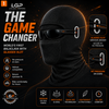 Main image: LGP Premium black balaclava with eyeglass slot
