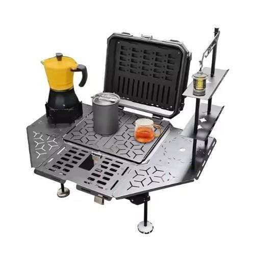LGP Premium 55L black motorcycle top box with cushioned backrest and waterproof storage design