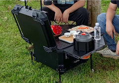 LGP Premium 55L black motorcycle top box with cushioned backrest and waterproof storage design